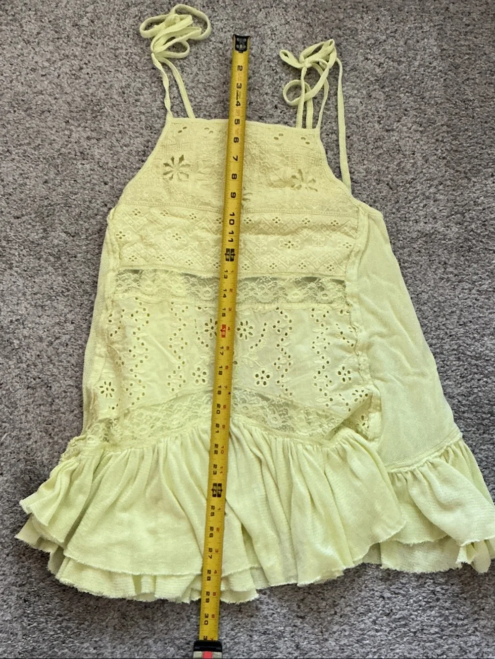 New Free People Calipso Tank ~ Early Bloomer Yellow - Picture 8 of 11
